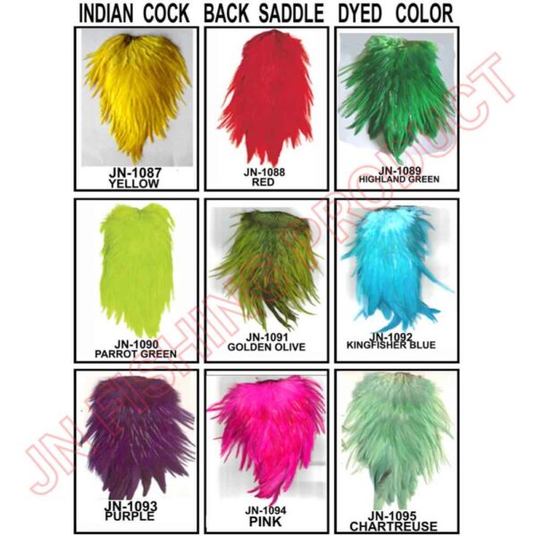 Cock Back saddle ( Dyed Color)