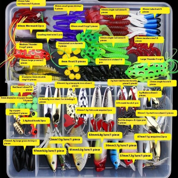 141 Pieces Of Lure Set With Multiple Swimming Layers Fishing Bait Set - Image 4