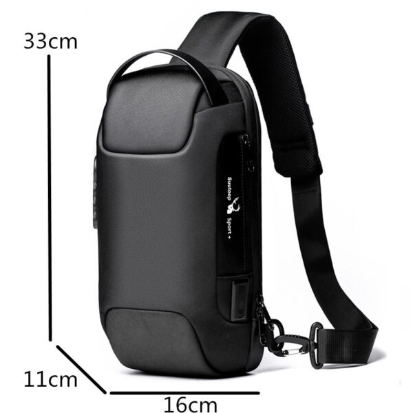 Men  Chest Bag Messenger Bag Anti-theft Shoulder Bags Chest Bag Pack For Male - Image 5