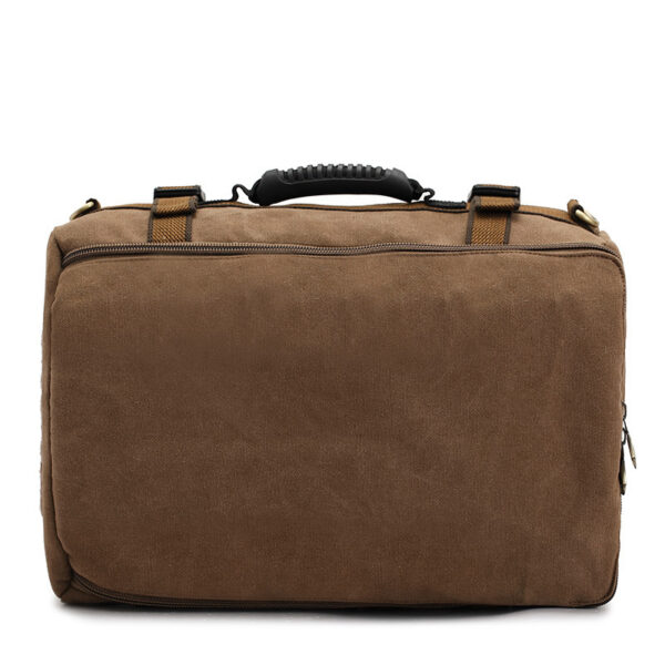 Men Canvas Backpack Huge Travel School Shoulder Computer Backpack Functional Versatile Bags Multifunctional Laptop Bag - Image 7