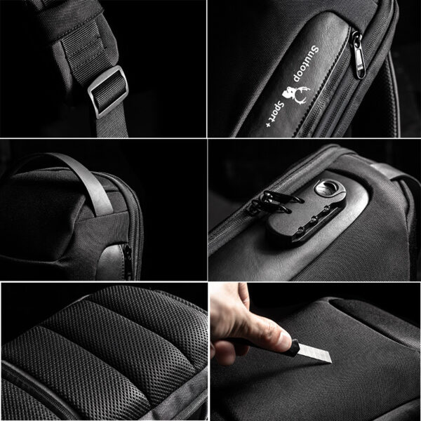 Men  Chest Bag Messenger Bag Anti-theft Shoulder Bags Chest Bag Pack For Male - Image 7