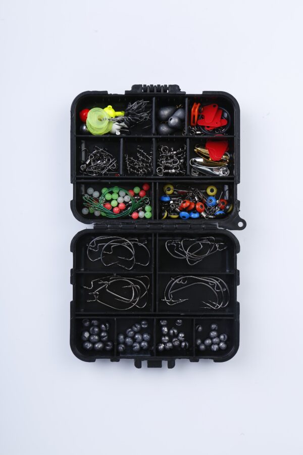 188Pcs Fishing Accessory Kit Portable Fishing Set Including Jig Hooks Sinker Weights Spoon Lure Removable Split Shot With Tackle Box - Image 7