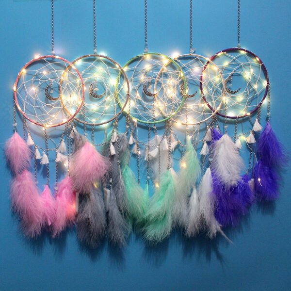 Indian Style Large Floating Feather Dreamcatcher Ornaments - Image 7