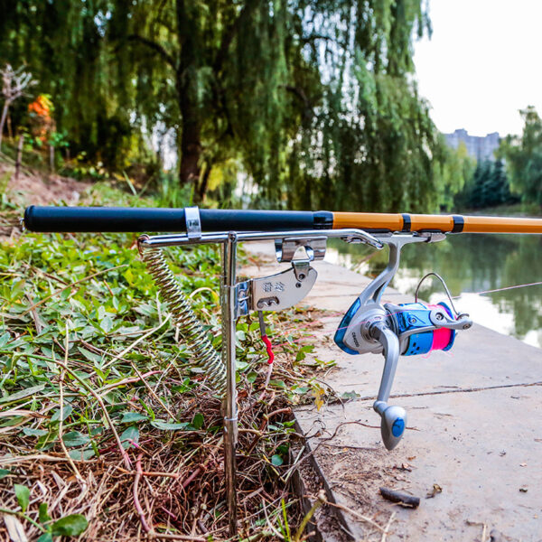 Angle Fishing Pole Tackle Bracket Anti-Rust Steel Fishing Bracket Rod Holder Fish Tackle - Image 2