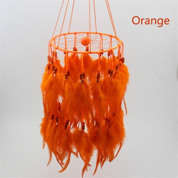 Lantern dream catcher feather pendant - Image 2