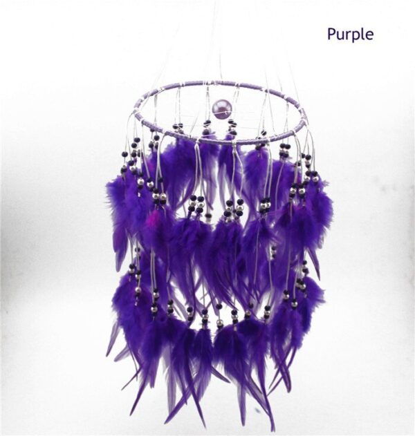 Lantern dream catcher feather pendant - Image 6