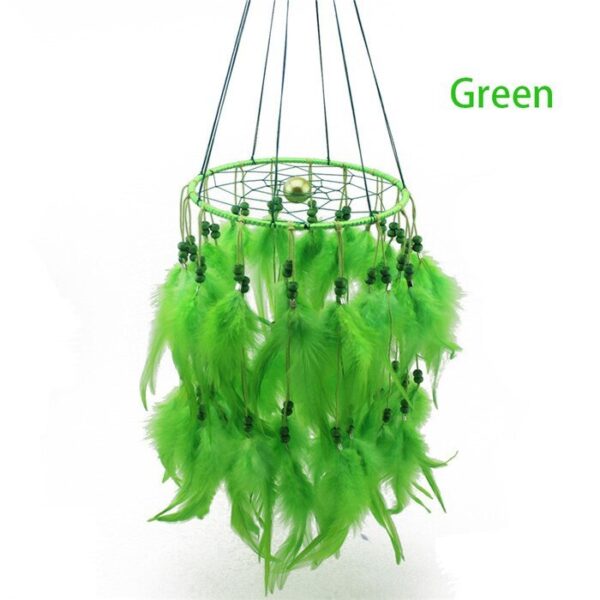 Lantern dream catcher feather pendant - Image 4