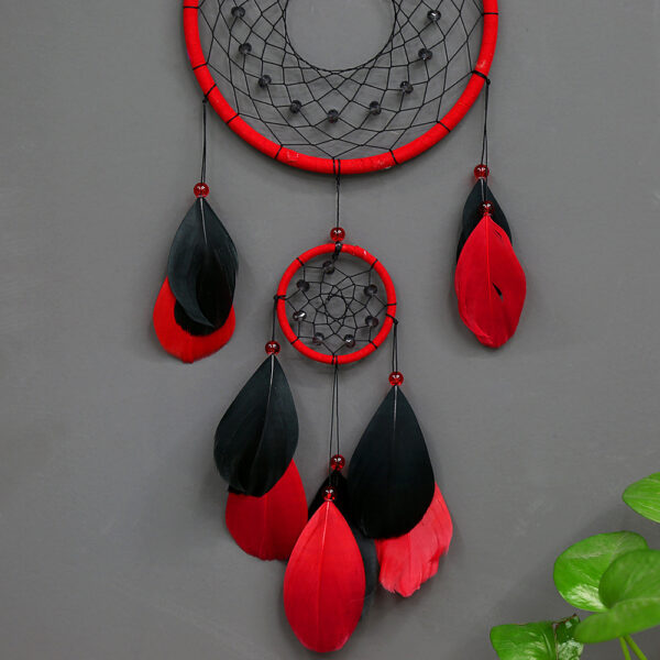 Indian Style Dream Catcher Feather Pendant Handmade Crafts - Image 4