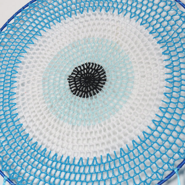 Blue Enchantress 40CM Concentric Circle Goose Feather Dream Catcher - Image 2