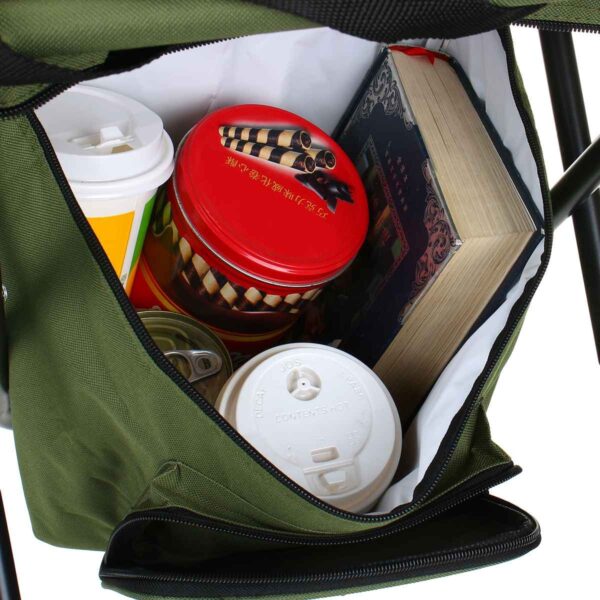 Folding Fishing Chair Backpack Insulation with Cooler Bag Portable Folding Beach Chair Seat Camping Chairs Folding Stool Chair - Image 3