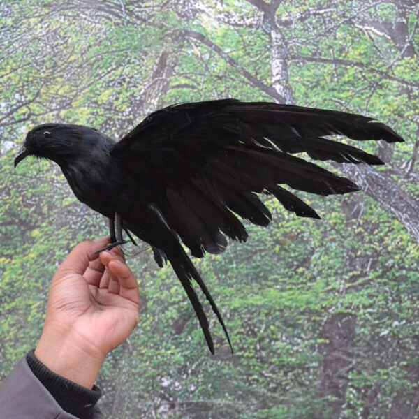 Simulation Winged Feather Crow