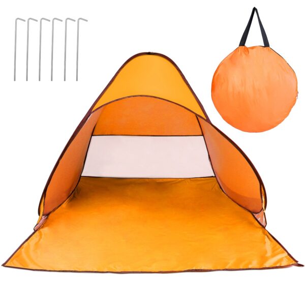 1Pc 2-3Person Beach Tent With Net Window Storage Bag 64.96 X 59.06 X 43.31in Anti-UV Automatic Waterproof For Outdoor Beach Camping Fishing Park Lake - Image 9