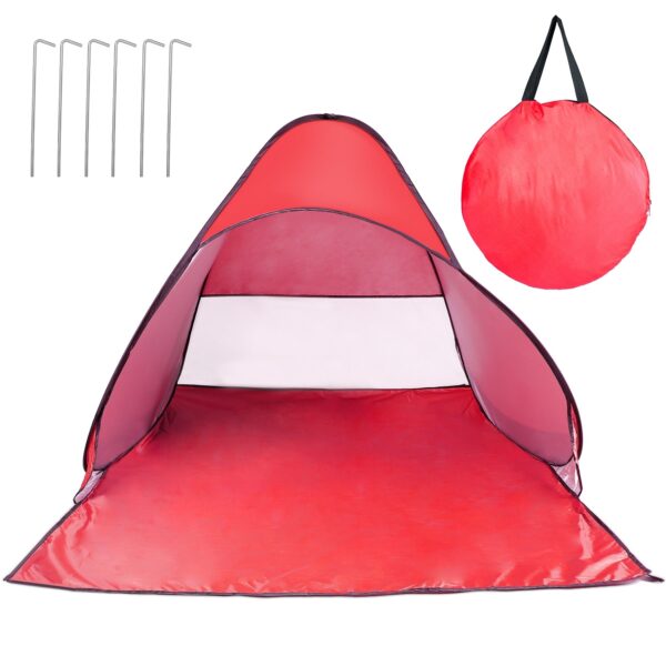 1Pc 2-3Person Beach Tent With Net Window Storage Bag 64.96 X 59.06 X 43.31in Anti-UV Automatic Waterproof For Outdoor Beach Camping Fishing Park Lake - Image 5