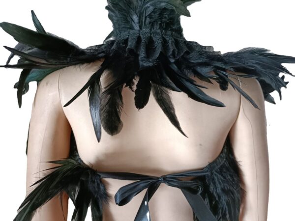 Feather Shawl Cloak Cape Scarf - Image 6