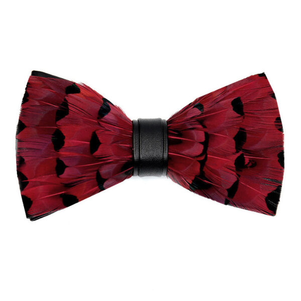 Men's Suit Feather Bow Tie - Image 7