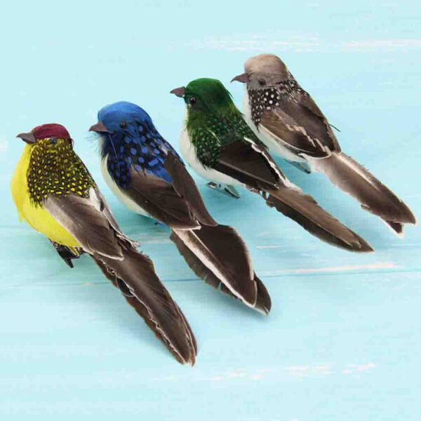 Simulation decorative feather bird