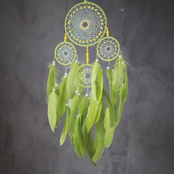 Creative Feather Decoration Girl Room Pendant Dream Catcher Wind Chime - Image 7
