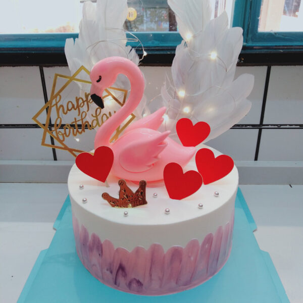 Feather wings cake decoration card - Image 4