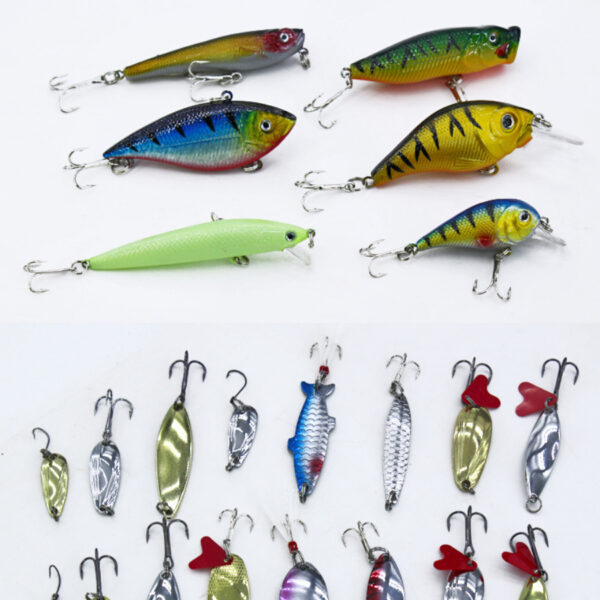Lure Suit 132 Pieces Suit Multi-function Full Swimming Layer Lure Of Fishing Gear Soft Bait Fishhook - Image 7