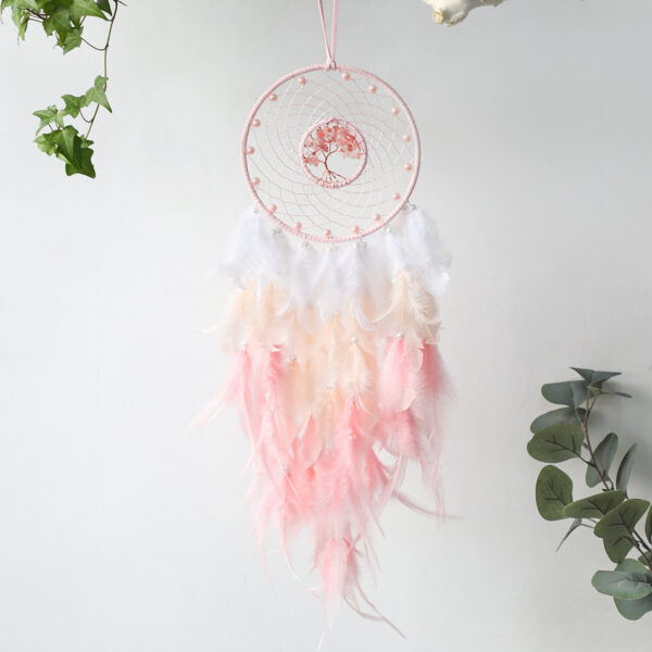 Gravel Dream Catching Net Feather Pendant - Image 5