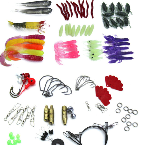 Lure Suit 132 Pieces Suit Multi-function Full Swimming Layer Lure Of Fishing Gear Soft Bait Fishhook - Image 4