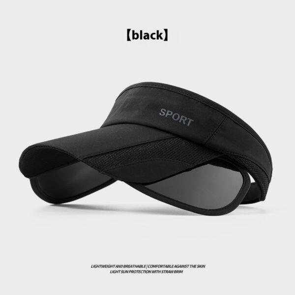 Sun Hat Summer Big Along The Anti-Ultraviolet Sun Hat Biking Sun Protection Sun Hat Outdoor Hollow Top Hat - Image 7
