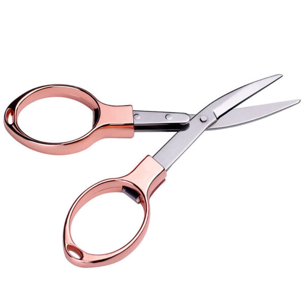 Mini Stainless Steel Folding Scissor Keychain Fishing Scissor Cutter Camping Tool Fishing Pliers Scissors Line Cutter Tool - Image 8