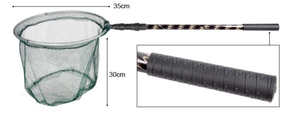 Fancy Retractable Folding Aluminum Alloy Dip Net - Image 2
