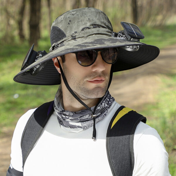 Solar Fan Cap Outdoor Mountaineering Fishing - Image 7
