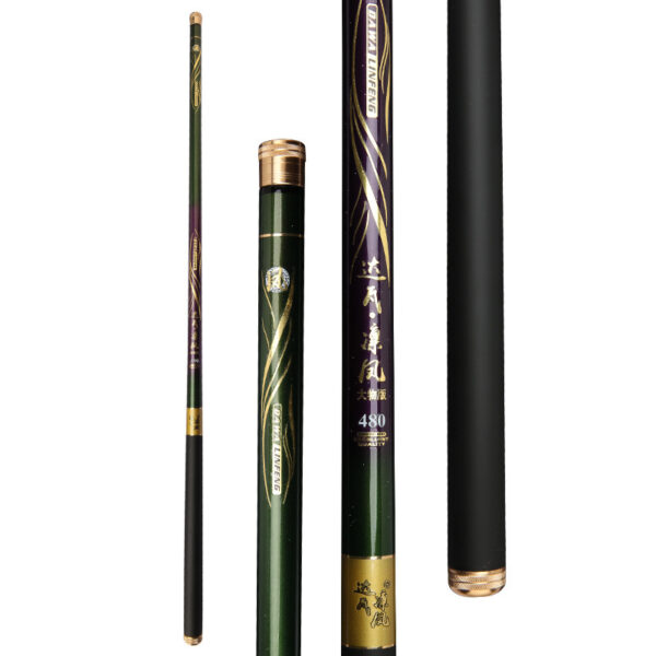 High Carbon Fishing Rod Light Hard 6H19 Tune Black Pit Hand Rod Short Pitch Fishing Rod - Image 8