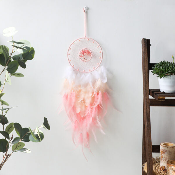 Gravel Dream Catching Net Feather Pendant - Image 3