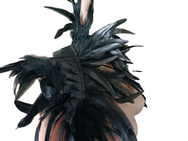 Feather Shawl Cloak Cape Scarf - Image 10