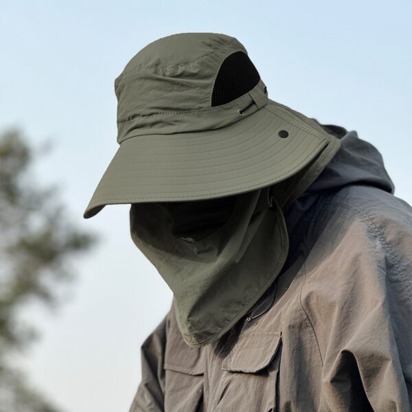 Outdoor Fishing Cap Protection Bucket Hat UV Protection Sun Hat - Image 7