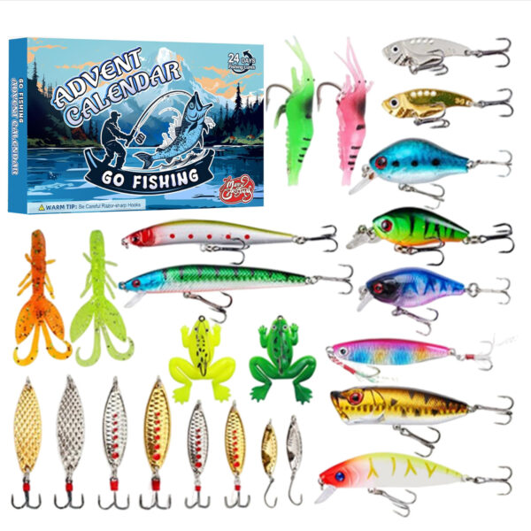 Christmas Advent Calendar Fishing Gear Set - Image 3