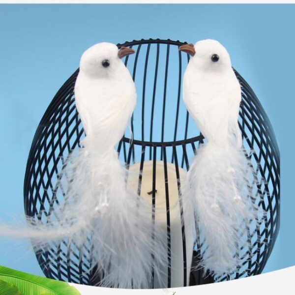 Artificial Feather Bird Home Decoration Foam Crafts - Image 3