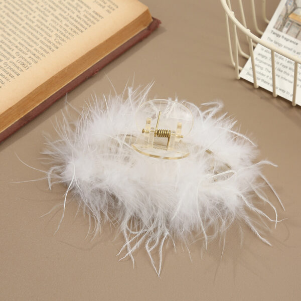 Ostrich Feather Grip Women's Microfiber Retro - Image 4