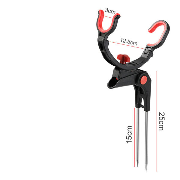 Angle Fishing Pole Tackle Bracket Anti-Rust Steel Fishing Bracket Rod Holder Fish Tackle - Image 5