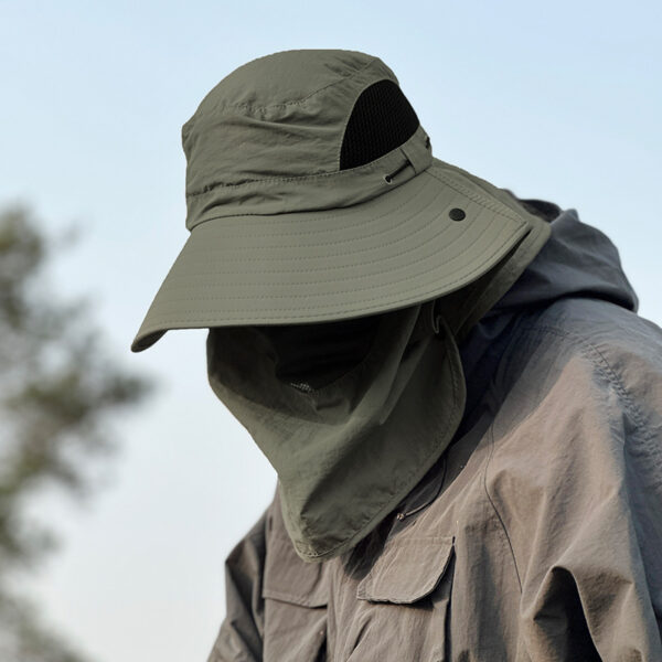 Outdoor Fishing Cap Protection Bucket Hat UV Protection Sun Hat - Image 8