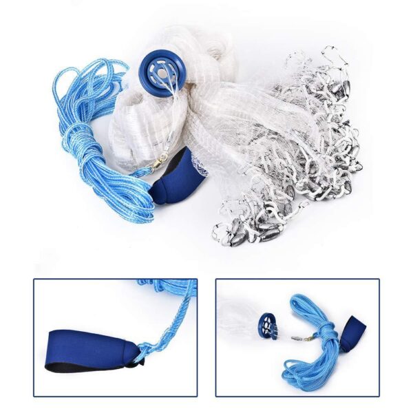 Traditional Hand-spreading Fishing Line Loopless Hand-throwing Net Spinning Net - Image 4