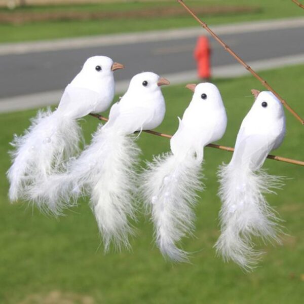 Artificial Feather Bird Home Decoration Foam Crafts - Image 2