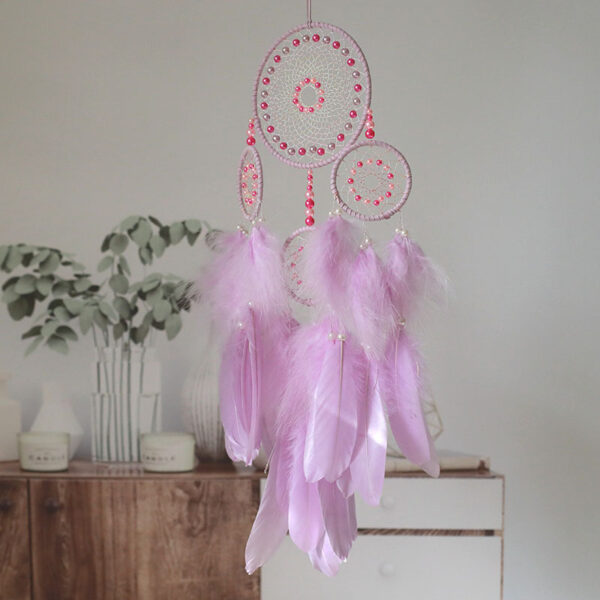 Creative Feather Decoration Girl Room Pendant Dream Catcher Wind Chime