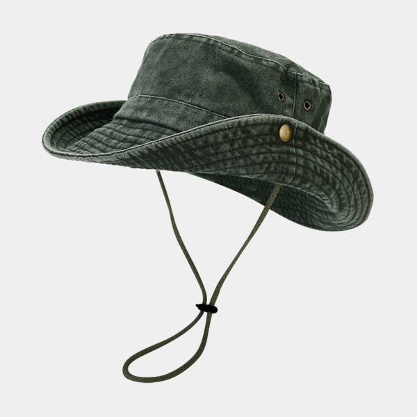 Spring And Summer New Patchwork Big Brim Washed Old Fishing Alpine Cap - Image 6