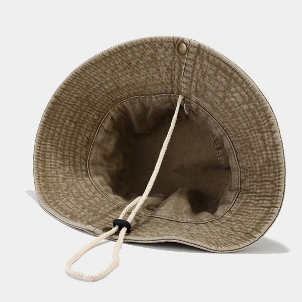 Spring And Summer New Patchwork Big Brim Washed Old Fishing Alpine Cap - Image 5
