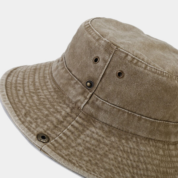 Spring And Summer New Patchwork Big Brim Washed Old Fishing Alpine Cap - Image 8
