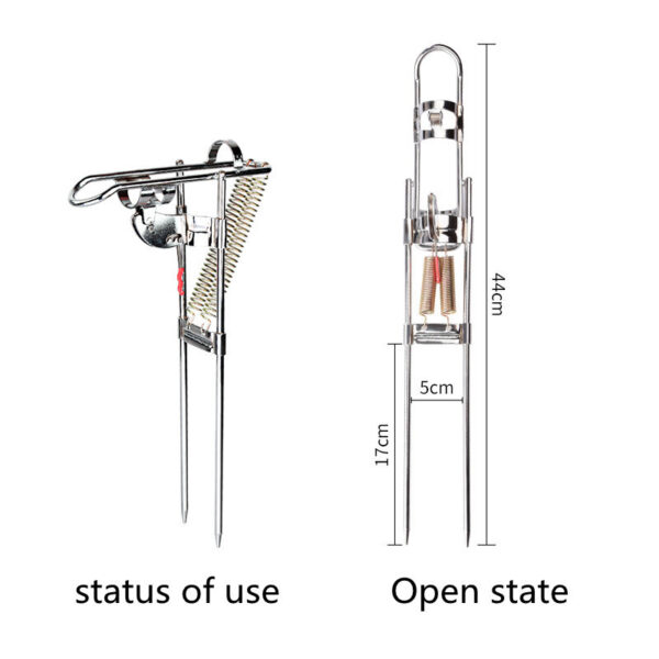 Angle Fishing Pole Tackle Bracket Anti-Rust Steel Fishing Bracket Rod Holder Fish Tackle - Image 4