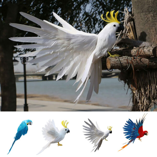 Simulation Feather Parrot Ornament Home Decoration - Image 3