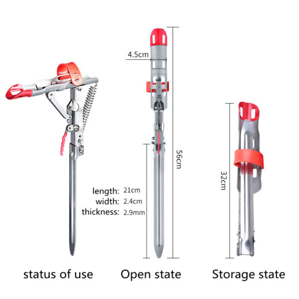 Angle Fishing Pole Tackle Bracket Anti-Rust Steel Fishing Bracket Rod Holder Fish Tackle - Image 3