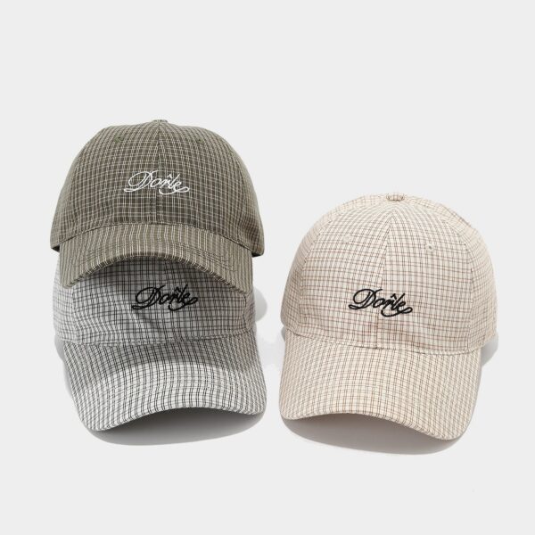 Korean Style Fashion All-match Plaid Peaked Cap Couple Sun Hat - Image 4