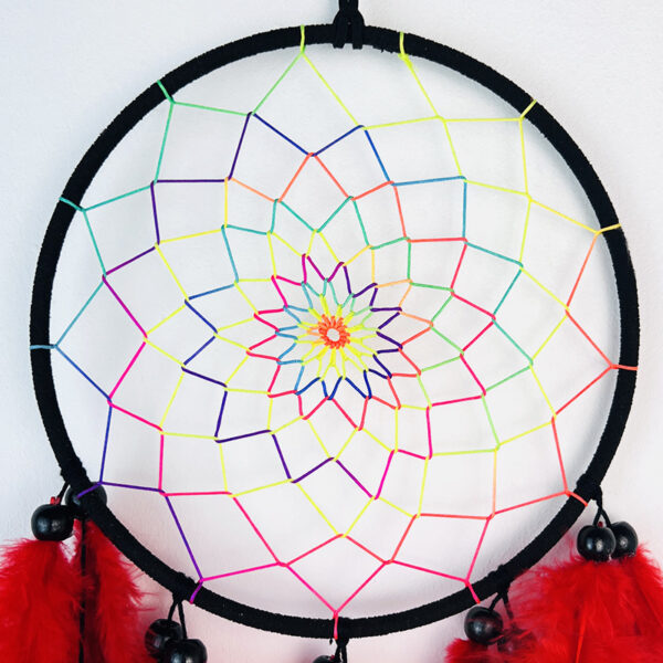 Colorful Feather Dreamcatcher Ornaments Handmade Wind Chimes Party Decorative Creative Gift - Image 6