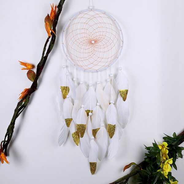 Indian Style Large Floating Feather Dreamcatcher Ornaments - Image 4